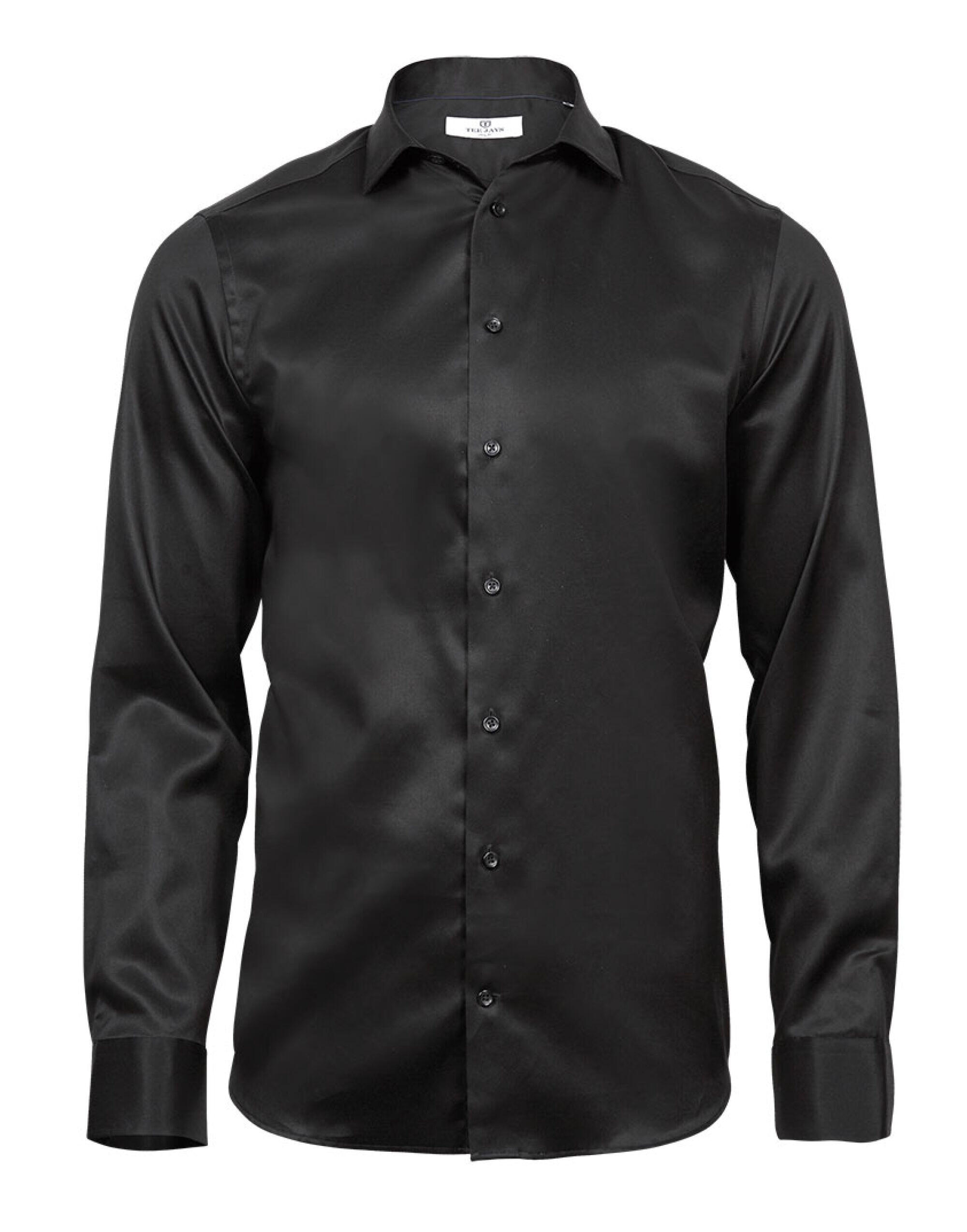 Tee Jays TJ4021 Men's Luxury Slim Fit Shirt Black