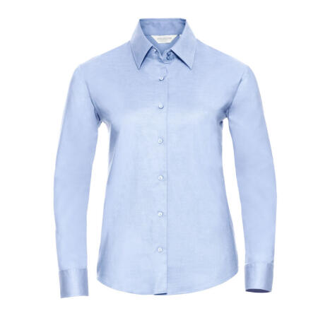 Russell Collection 932F Russell Collection Ladies' L/Sleeve Oxford Shirt Oxford Blue