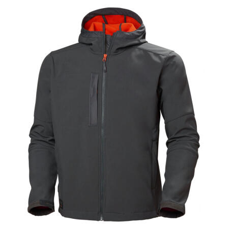 Helly Hansen 74230 Helly Hansen Kensington Hooded Softshell Dark Grey