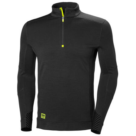 Helly Hansen 75109 Helly Hansen LIFA Base Layer Half Zip Black