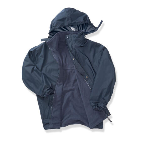 Result R160X Result Recycled Fleece Lined Stormdri 4000 Jack Navy/Navy