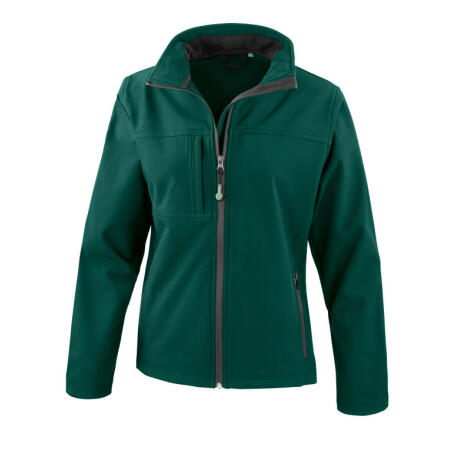 Result R121F Result Womens Recycled Classic Softshell Jacket Bottle Green