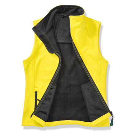 Result Core R232F Result Core Ladies' Printable Softshell Bodywarmer Yellow/Black