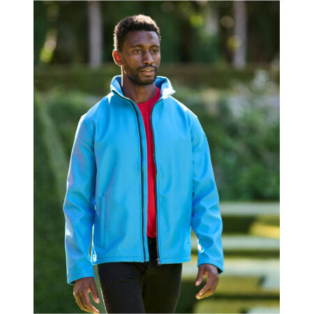 Hot Pink/Black Ablaze Men's Printable Softshell