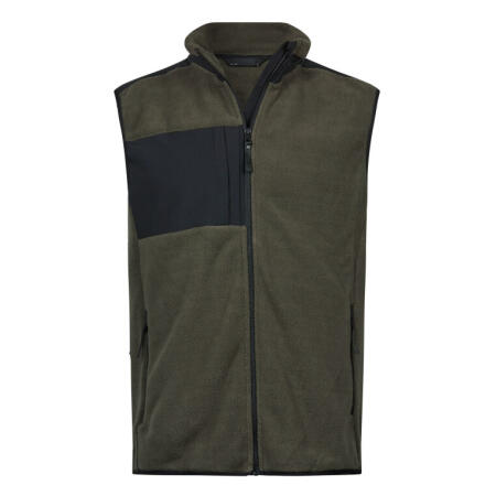 Tee Jays TJ9122 Tee Jays Mountain Fleece Bodywarmer Deep Green/ Black