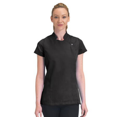 Dennys DA75 Dennys Beauty Tunic Asymmetric Zip Fastening Black