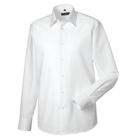 Russell Collection 922M Russell Collection Men's L/Sleeve Oxford Shirt White