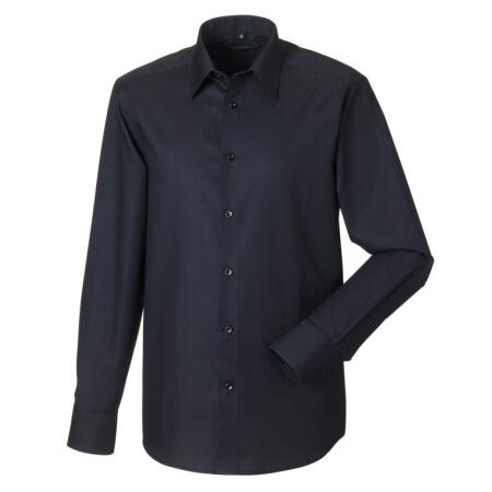 Russell Collection 922M Russell Collection Men's L/Sleeve Oxford Shirt Black