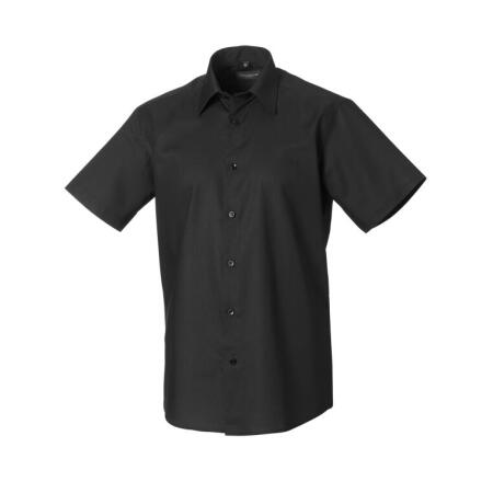 Russell Collection 923M Russell Collection Men's S/Sleeve Oxford Shirt Black