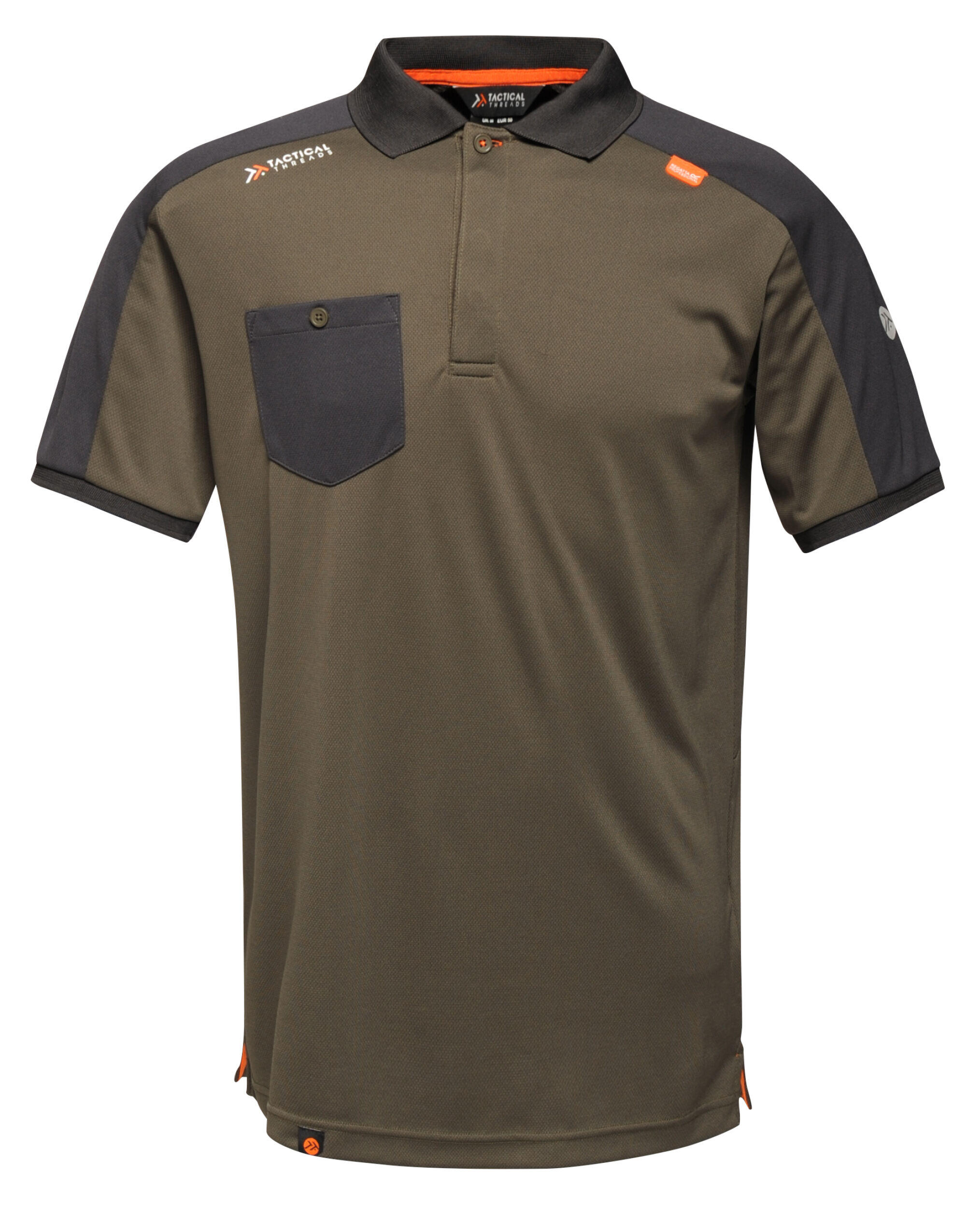 Tactical Threads Dark Khaki Offensive Wicking Polo