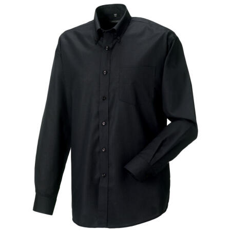 Russell Collection 932M Russell Collection Men's L/Sleeve Oxford Shirt Black