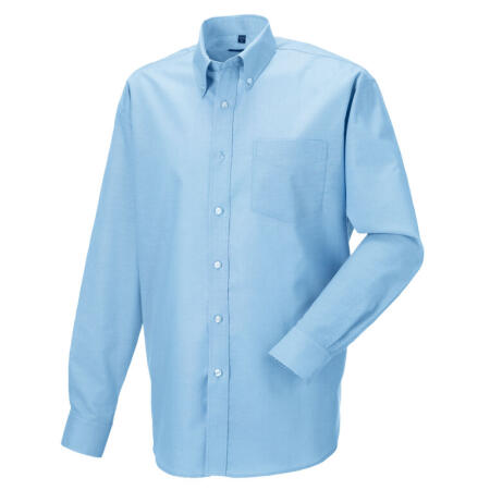 Russell Collection 932M Russell Collection Men's L/Sleeve Oxford Shirt Oxford Blue