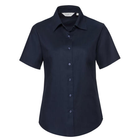 Russell Collection 933F Russell Collection Ladies' S/Sleeve Oxford Shirt Bright Navy