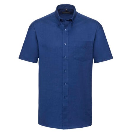 Russell Collection 933M Russell Collection Men's S/Sleeve Oxford Shirt Bright Royal
