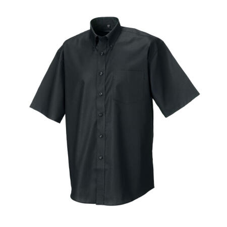 Russell Collection 933M Russell Collection Men's S/Sleeve Oxford Shirt Black