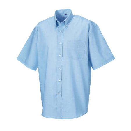 Russell Collection 933M Russell Collection Men's S/Sleeve Oxford Shirt Oxford Blue