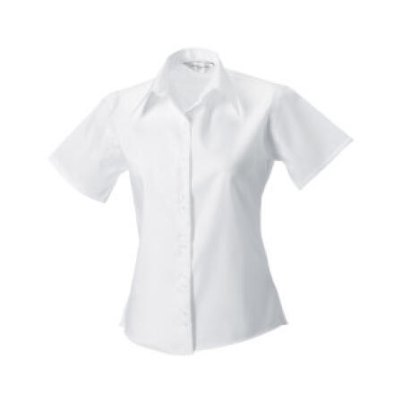 Russell Collection 957F Russell Collection Ladies' S/Sleeve Tailored Non-Iron Shirt White