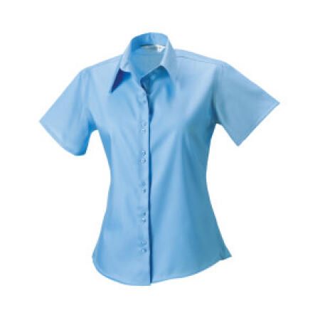 Russell Collection 957F Russell Collection Ladies' S/Sleeve Tailored Non-Iron Shirt Bright Sky