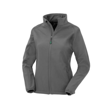 Result Recycled R901F Result Recycled Ladies' Recycled 2-Layer Print Softshell Workguard Grey