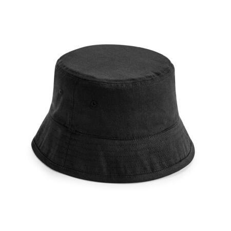 Beechfield B90N Beechfield  Organic Cotton Bucket Hat Black
