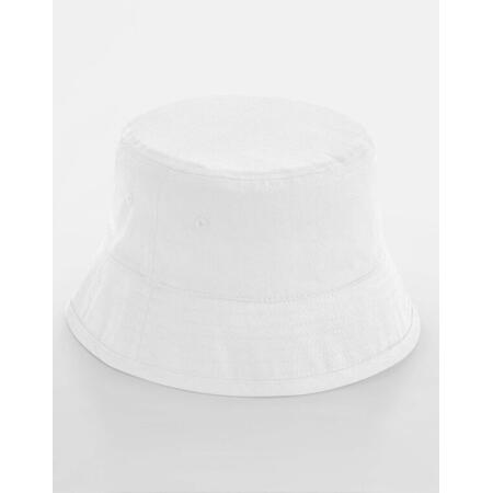 Beechfield B90N Beechfield  Organic Cotton Bucket Hat White