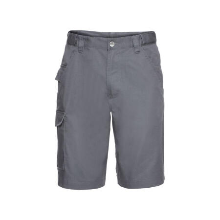 Russell 002M Russell Polycotton Twill Shorts Convoy Grey