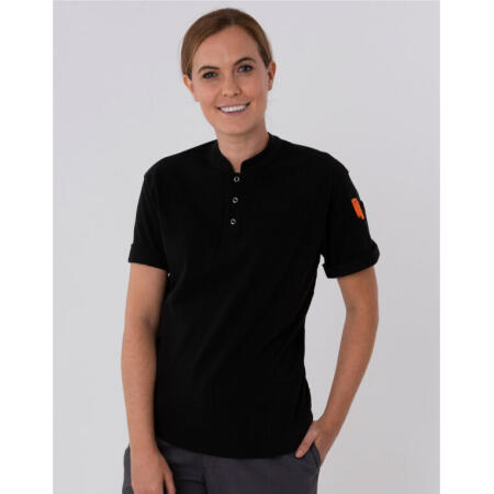Dennys DF130 Dennys Le Chef Pique Chef Shirt Black