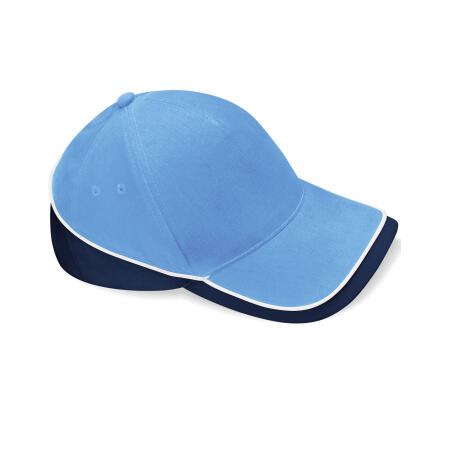 Beechfield Sky/French Navy/White Teamwear Competition Cap