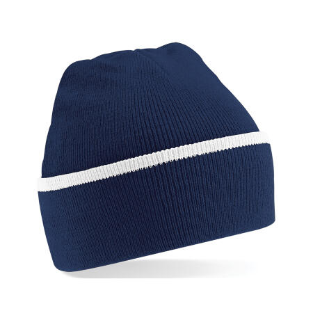 Beechfield B471 Teamwear Beanie French Navy/White