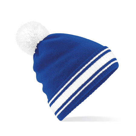 Beechfield Bright Royal/White Stadium Beanie