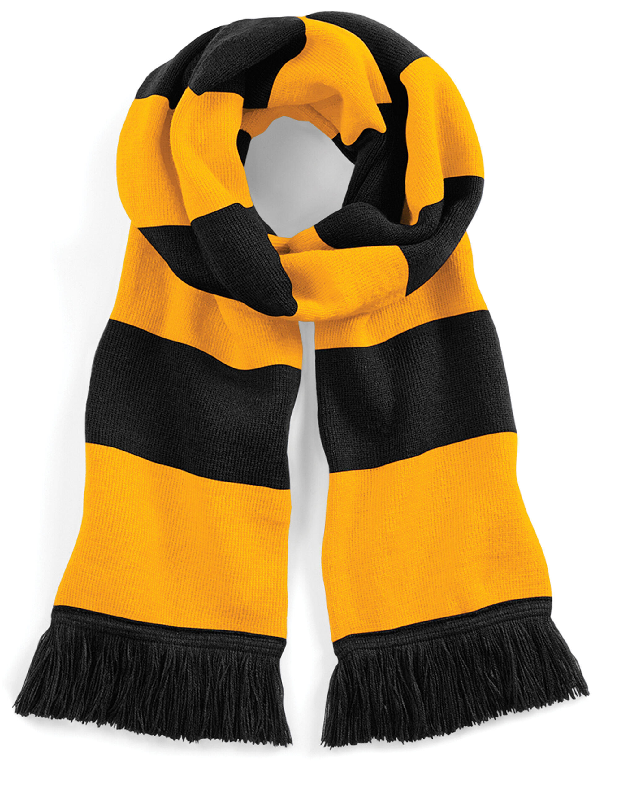 Beechfield B479 Stadium Scarf Black/Gold