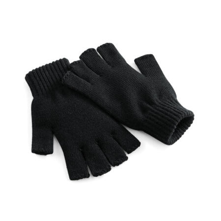 Beechfield B491 Beechfield  Fingerless Gloves Black