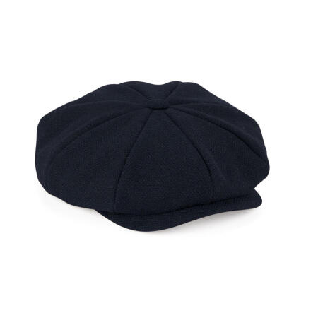 Beechfield B628 Beechfield  Heritage Baker Boy Cap Navy Herringbone