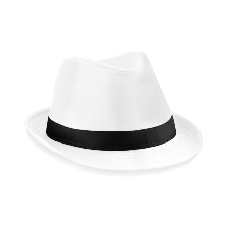 Beechfield B630 Beechfield  Fedora White/Black