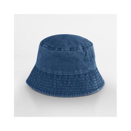 Beechfield B688B Beechfield  Junior Vintage Bucket Hat Vintage Denim