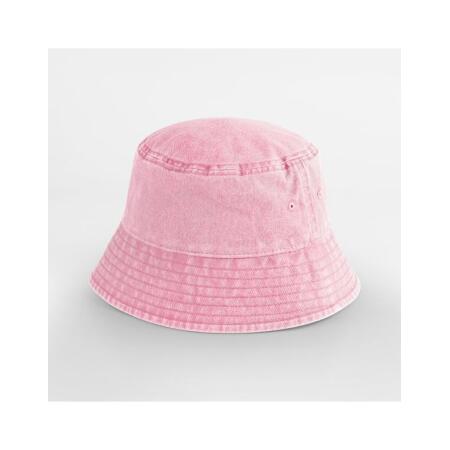 Beechfield B688B Beechfield  Junior Vintage Bucket Hat Vintage Dusky Pink