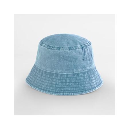 Beechfield B688B Beechfield  Junior Vintage Bucket Hat Vintage Light Blue