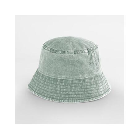 Beechfield B688B Beechfield  Junior Vintage Bucket Hat Vintage Sage Green