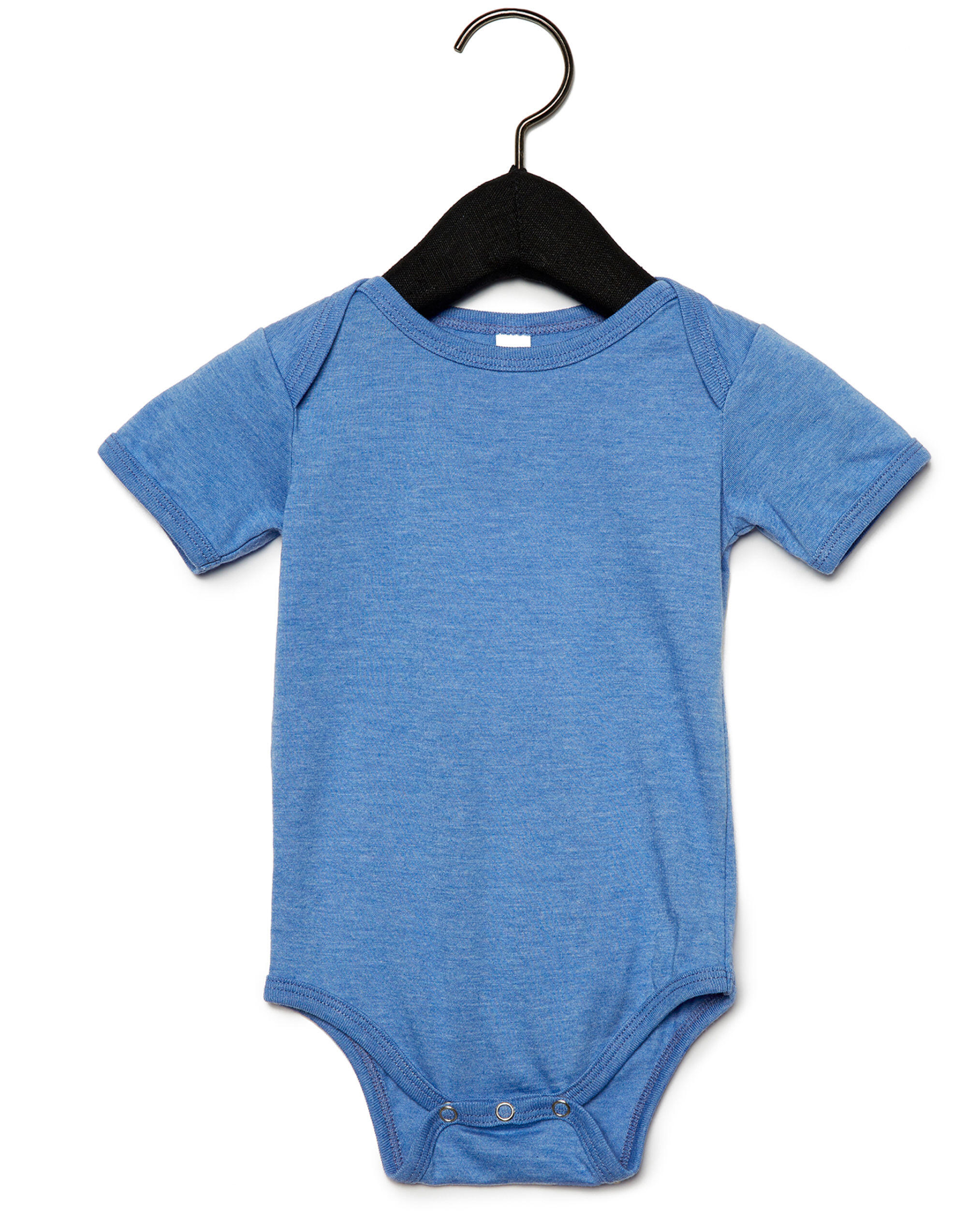 Bella Heather Columbia Blue Baby Jersey Short Sleeve Onesie