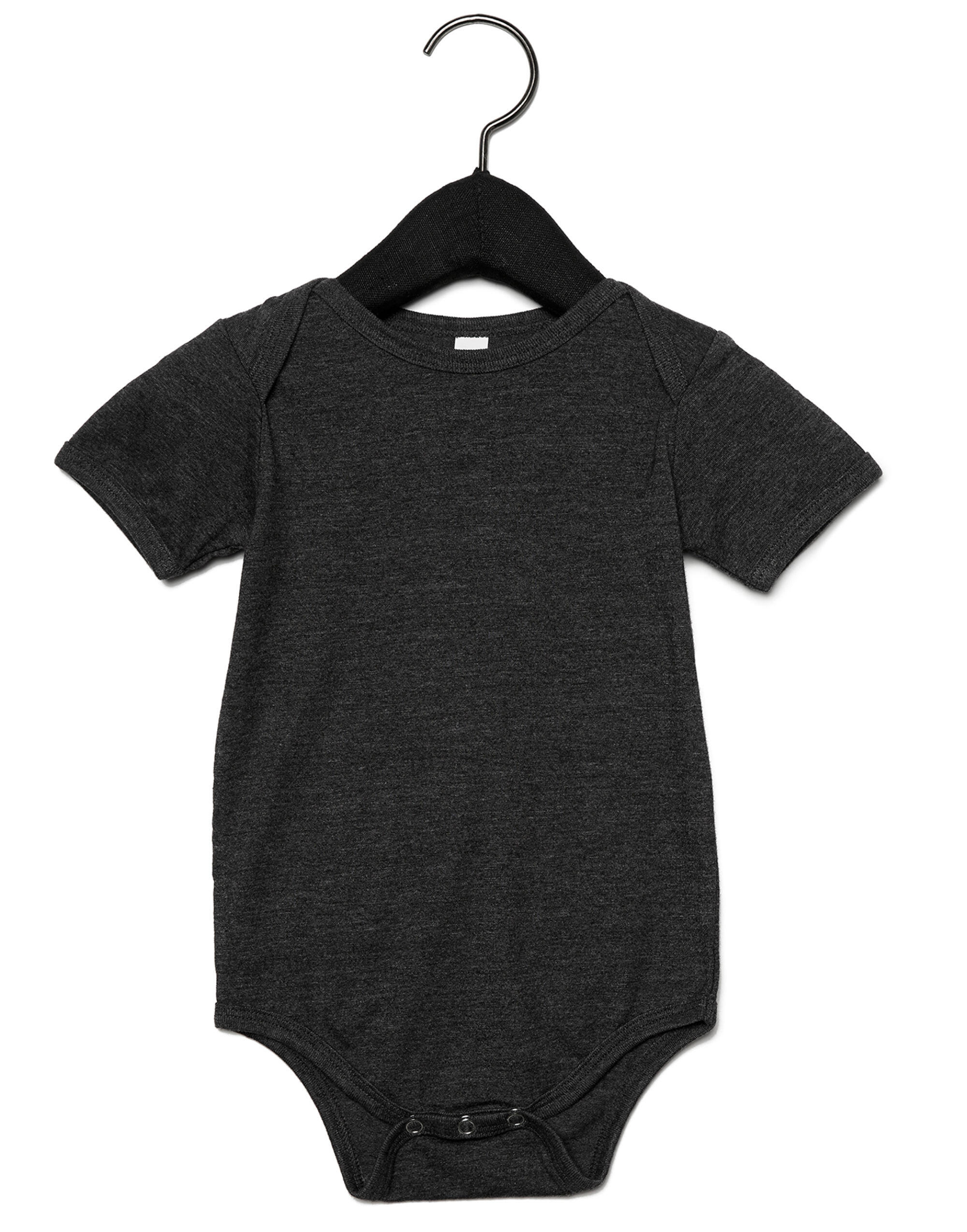 Bella Dark Grey Heather Baby Jersey Short Sleeve Onesie
