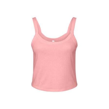 Bella BE1012 Bella Women's Micro Rib Strap Tank Solid Pink Blend