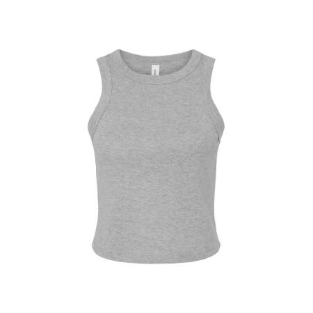Bella BE1019 Bella Women's Micro Rib Racer Tank Athletic Heather