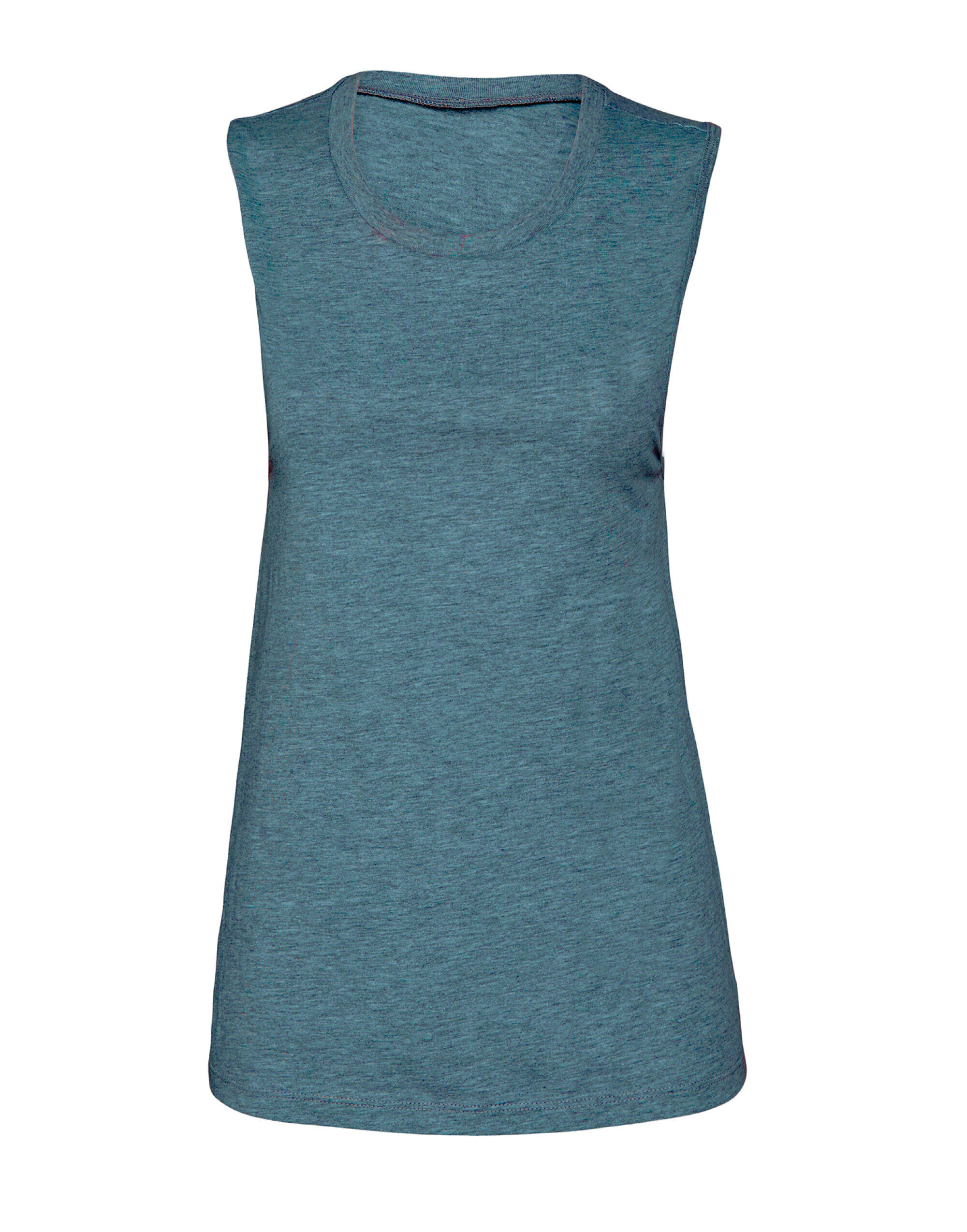 Bella Heather Deep Teal Women's Jersey Muscle Tank
