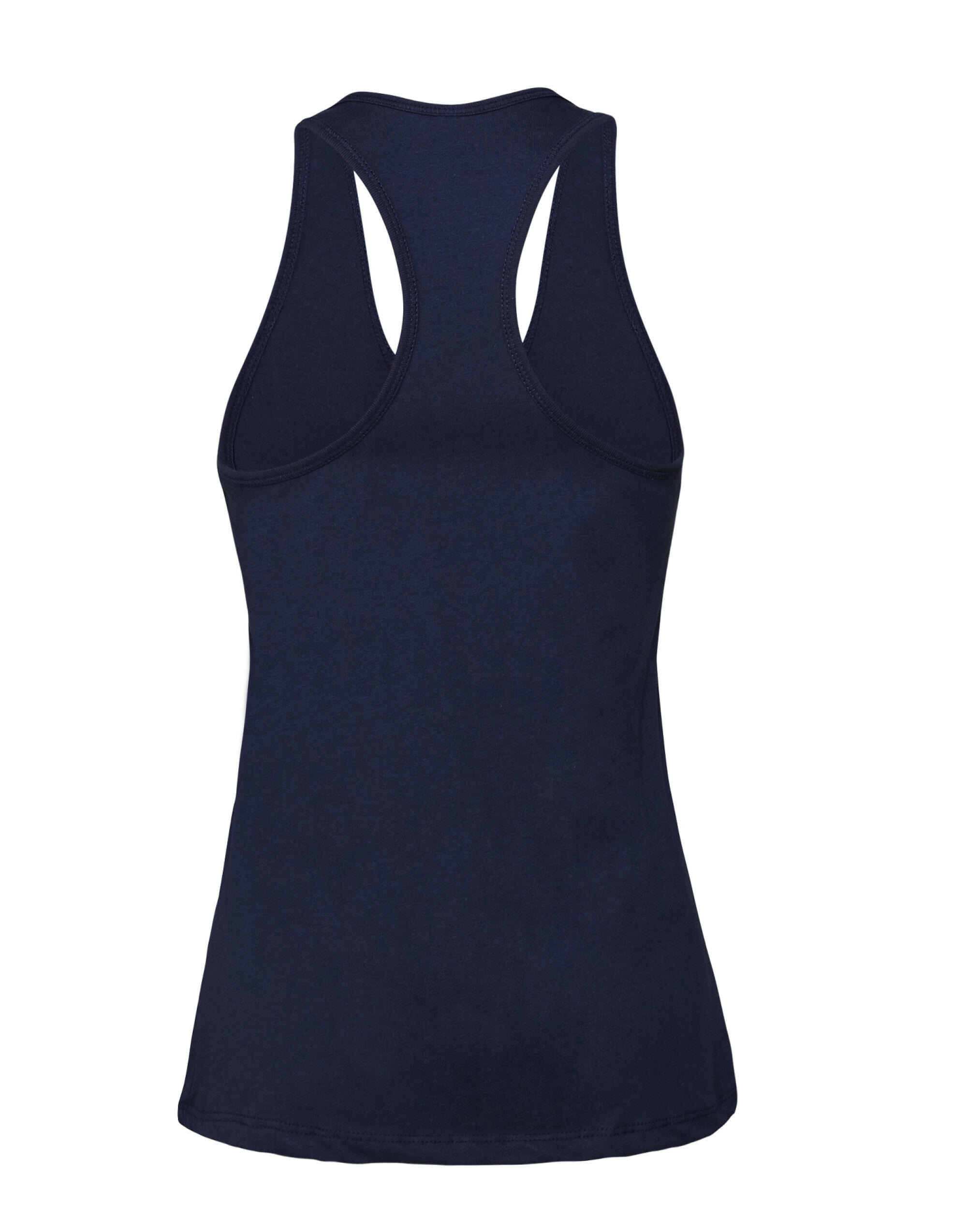 Bella Navy Women's Jersey Racerback Tank
