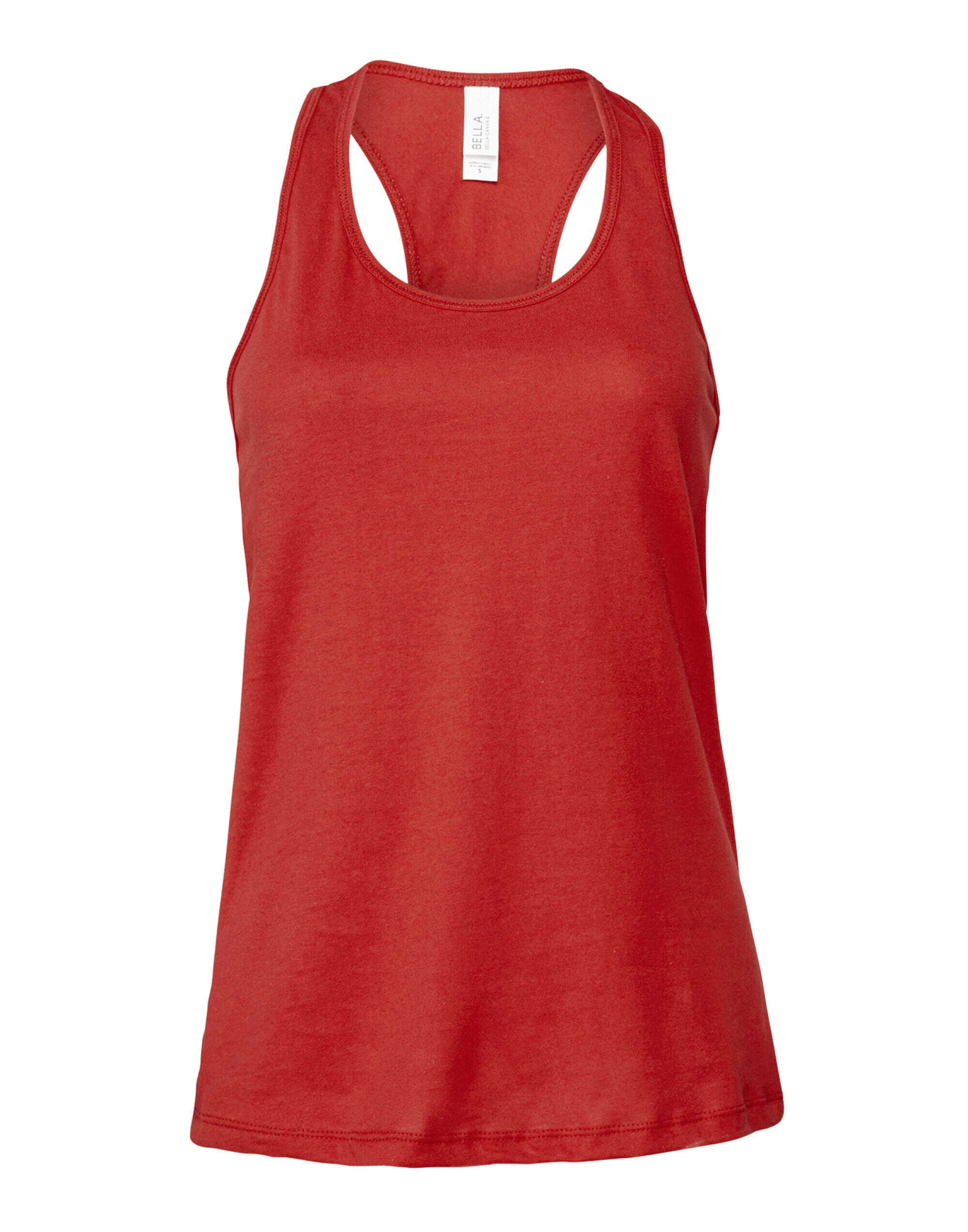 Bella Red Women's Jersey Racerback Tank