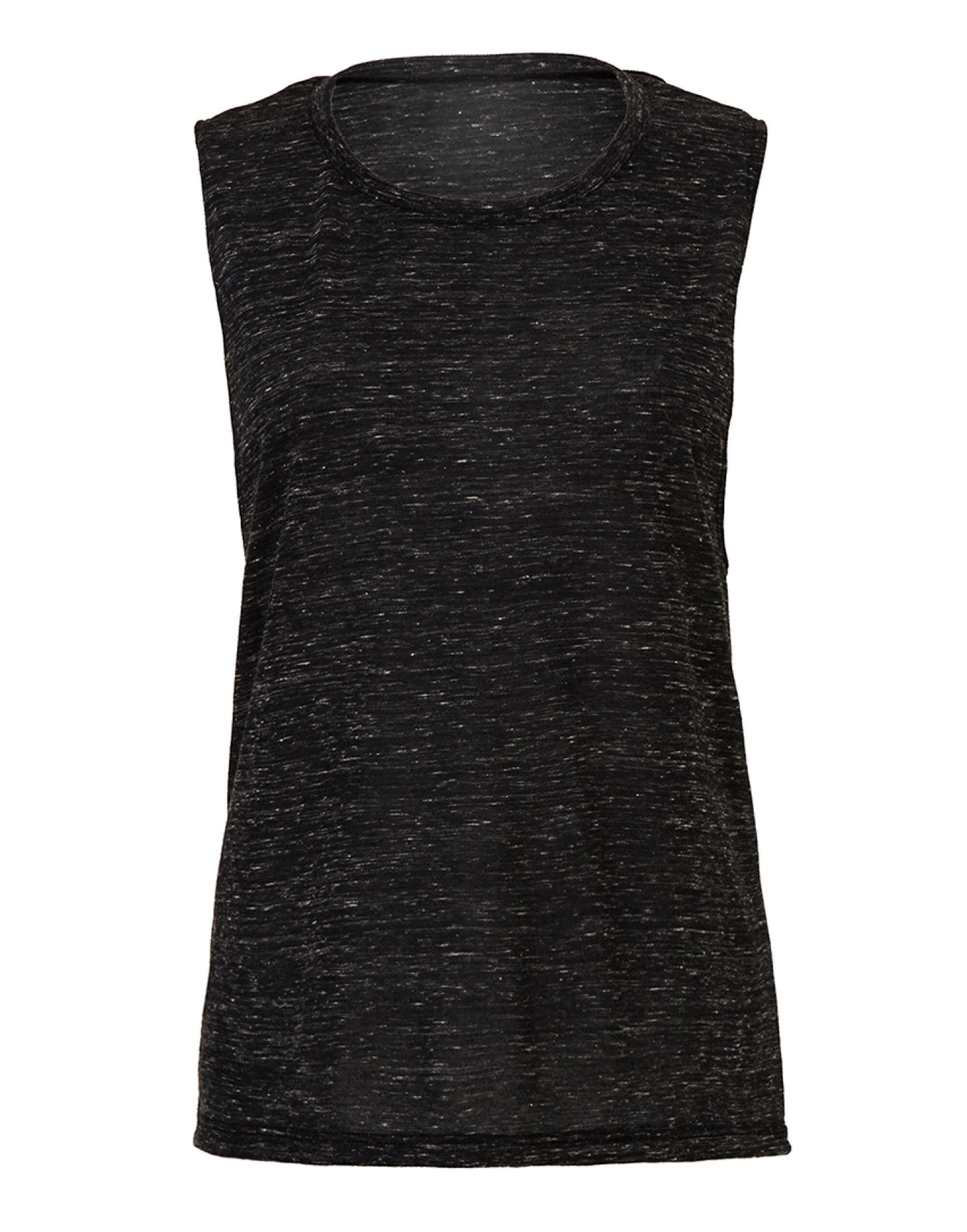 Bella Black Marble Women's Flowy Scoop Muscle Tank
