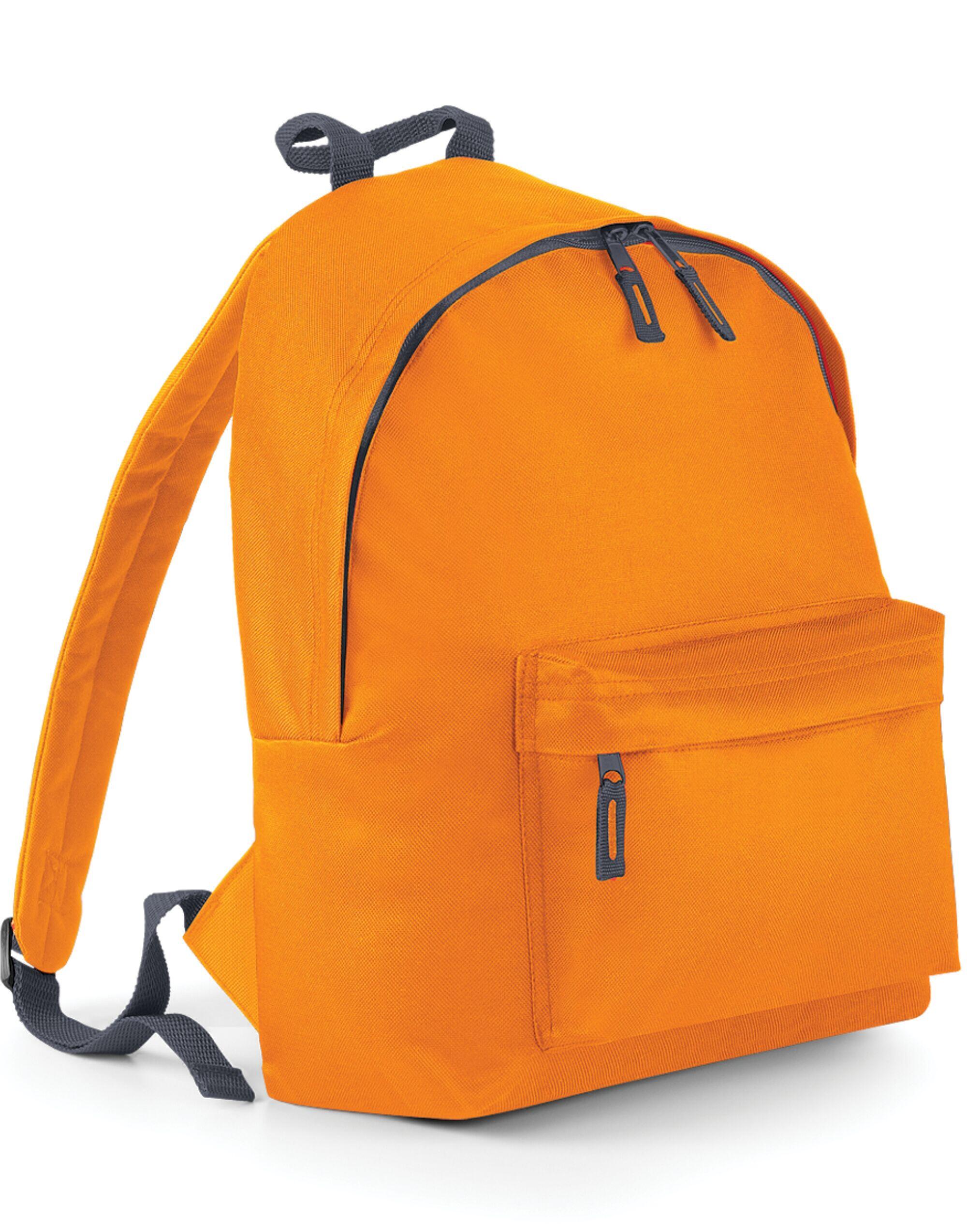 Bagbase Orange/Graphite Grey Junior Fashion Backpack