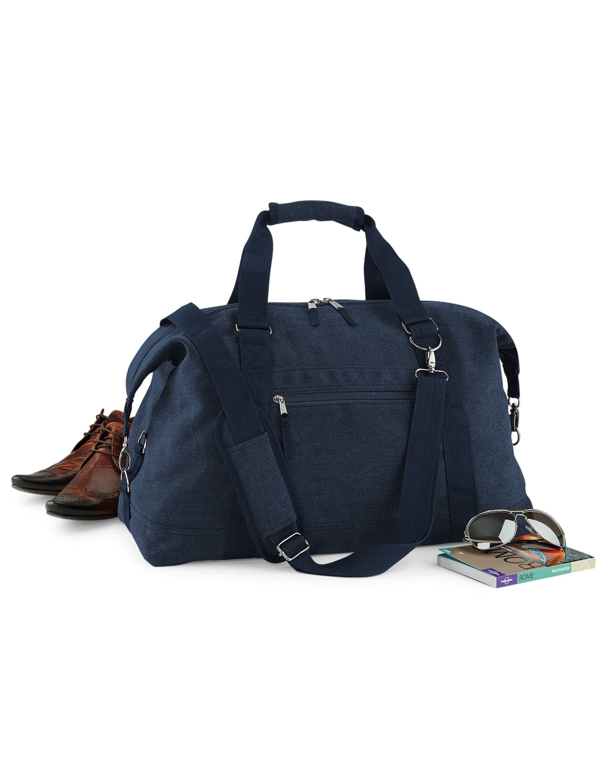 Bagbase BG650 Vintage Canvas Weekender Vintage Oxford Navy