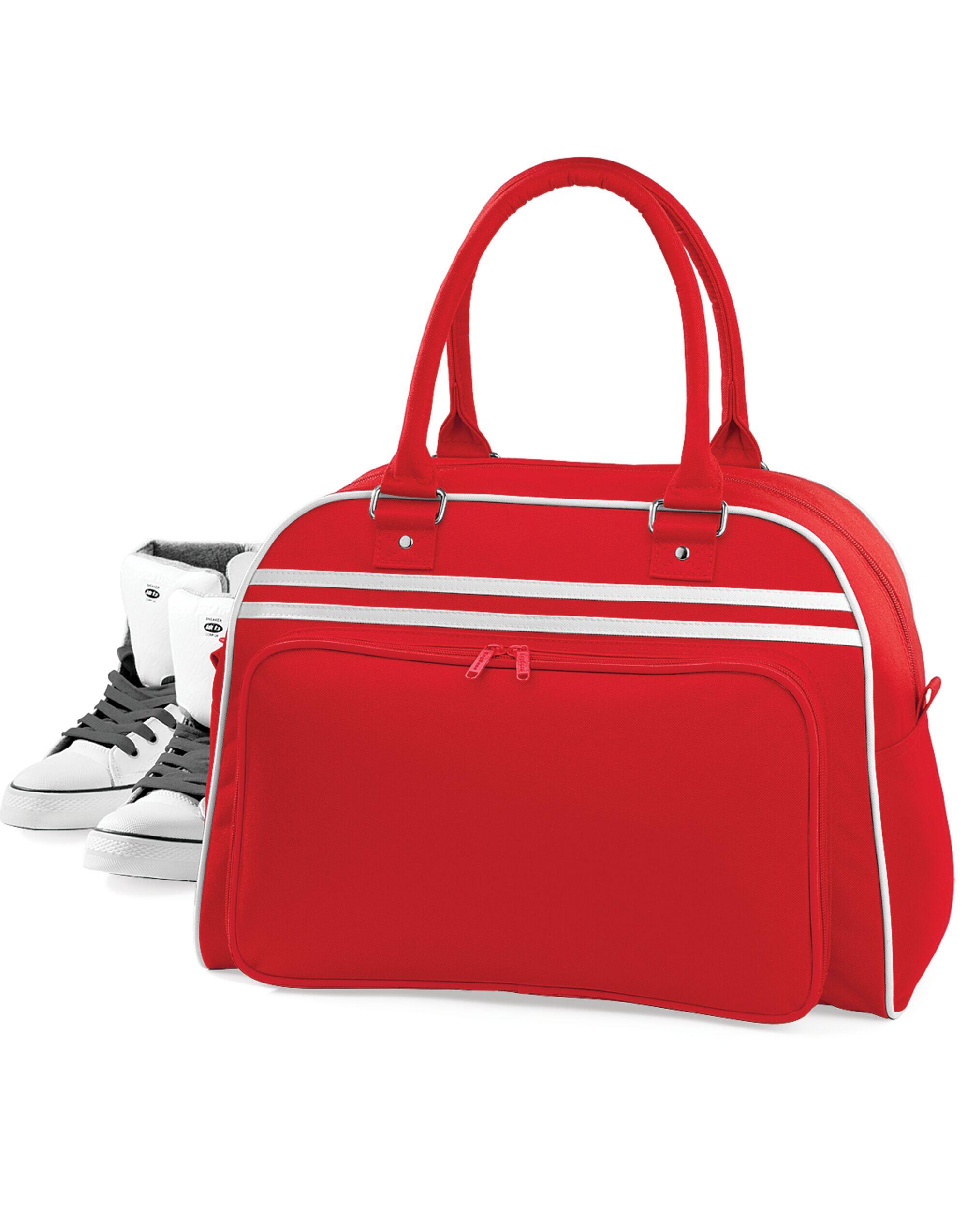 Bagbase Classic Red/White Retro Bowling Bag