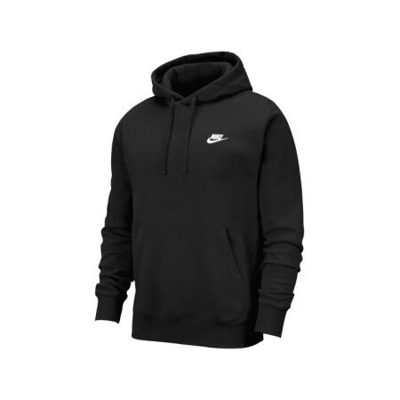 Nike Golf BV2654 Nike Golf Sportswear Club Hoodie Black/Black/White